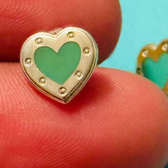 Tiffany & Co. Silver Heart Earrings Authentic - Picture 3 of 5